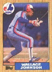 1987 Topps Baseball Cards      588     Wallace Johnson
